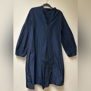 COS Navy Blue Midi Dress